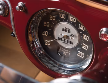 Tableau de bord Lancia Aurelia PF200 Spyder (B52#1052) '1953