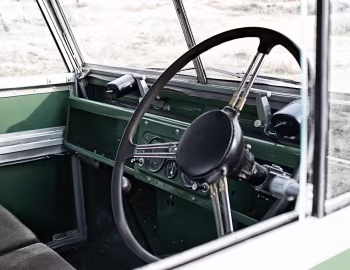 Interior 1956–58 Land Rover 88 Utility with Metal Top