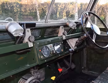 Painel frontal 1958 Land Rover 88 Utility Soft Top [UK-spec] (1418) '1957–58