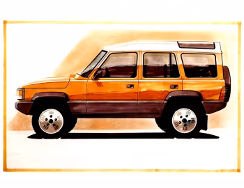 Поисковый эскиз Land Rover Discovery, 1985 г.