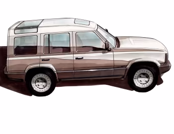 Поисковый эскиз Land Rover Discovery, 1985 г.