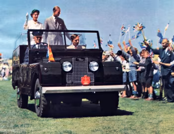 Elizabeth II, Prince Philip, Land Rover 86 State Review