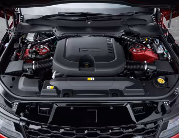 Sob o capô Range Rover Sport HST D350 [UK-spec] (L494) '2020–22