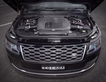 Sob o capô Range Rover Vogue P400 [Australia] (L405) '2018–22