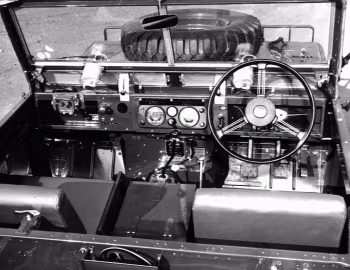 Interior Land Rover 109 FFT Utility Truck [Australia] (Census 6006) '1970