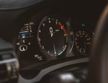 Dashboard 2020–25 Lexus RC F [North America] '2019–25
