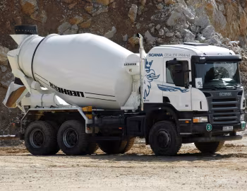 Scania P380 6×6 CP19N with Liebherr concrete mixer '2004–10