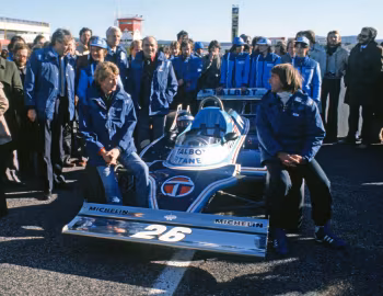 Ligier JS17, Jacques Laffite, Guy Ligier, Jean-Pierre Jabouille