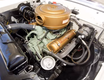 Под капотом 1955 Lincoln Capri Special Custom Coupe (60A)
