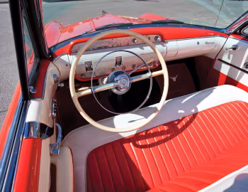 Интерьер 1955 Lincoln Capri Special Custom Convertible (76A)