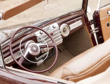 Интерьер 1947–48 Lincoln Continental Cabriolet