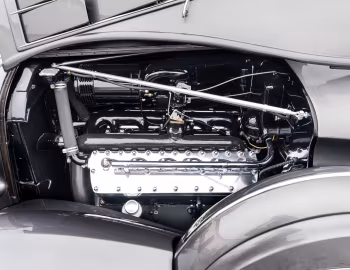 Под капотом 1936 Lincoln Model K Convertible Victoria by Brunn (328)