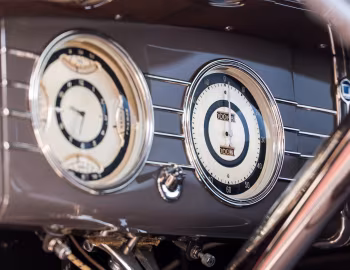 Комбинация приборов 1936 Lincoln Model K Convertible Victoria by Brunn (328)