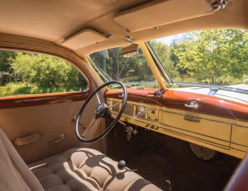 Интерьер 1937 Lincoln Model K 2-window Berline by Judkins