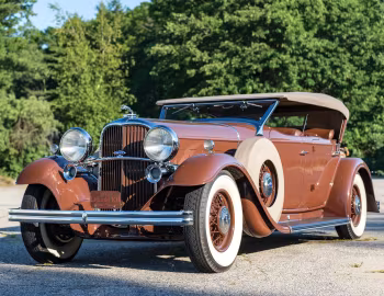 1932 Lincoln Model KB Dual Windshield Phaeton by Brunn (259)