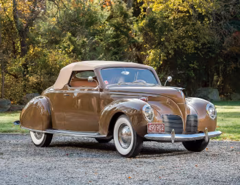 1938 Lincoln Zephyr Convertible Coupe (86H 760(B))