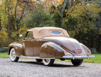 1938 Lincoln Zephyr Convertible Coupe (86H 760(B))