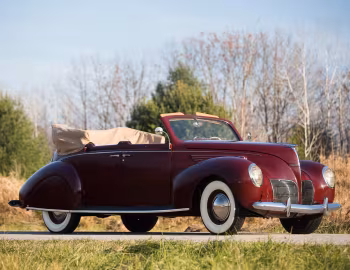 1938 Lincoln Zephyr Convertible Sedan (86H 740)