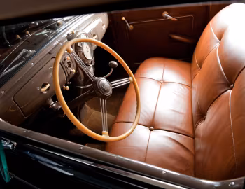 Интерьер 1938 Lincoln Zephyr Convertible Sedan (86H 740)