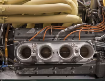 Sob o capô Lotus 38 '1965