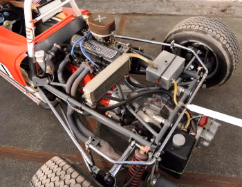 Sob o capô Lotus 61 '1969