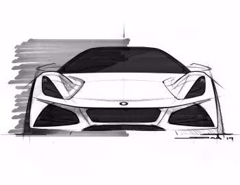 Esboço (sketch) Lotus Emira '2022–pr.