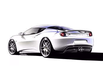 Esboço (sketch) Lotus Evora '2009–15