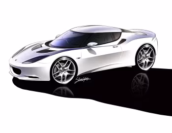 Esboço (sketch) Lotus Evora '2009–15