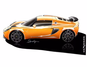 Esboço (sketch) Lotus Exige '2004–09