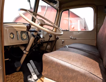 Interior 1949 Mack LF Tractor Truck