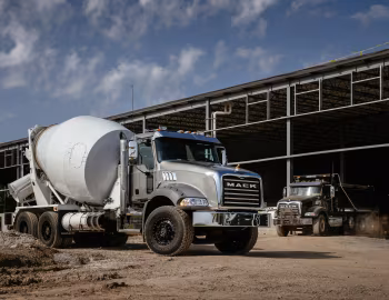 Mack Granite Axle Back 6×4 Concrete Mixer, Mack Granite Axle Back 6×4 Dump Truck
