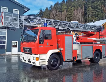 MAN 15.264 LC mit Drehleiter-Korb Magirus DLK 23-12 (L 2000) '1997–98
