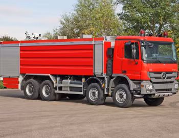 Mercedes-Benz Actros 4158 Sonderlöschfahrzeug Magirus Bull SLF 100/180 [China] (MP3) '2015