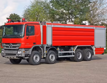 Mercedes-Benz Actros 4158 Sonderlöschfahrzeug Magirus Bull SLF 100/180 [China] (MP3) '2015