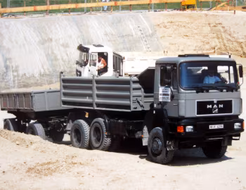 MAN 26.372 DFAK Meiller Dreiseitenkipper (F90 Typ F09) '1990–96