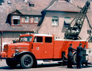 MAN 758 L 1 Rüstkranwagen Metz RKW 10 '1955