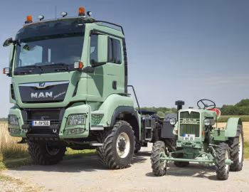 MAN AS 325, MAN TGS 18.500 4×4 BLS Agrar-Sattelzugmaschine