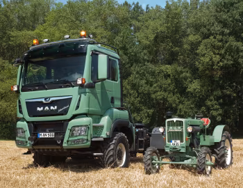 MAN AS 325, MAN TGS 18.500 4×4 BLS Agrar-Sattelzugmaschine