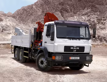 MAN CLA 26.280 Tipper with crane [Middle East] '2010–13