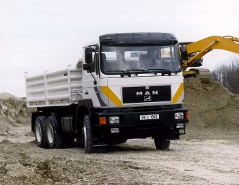 MAN 24.372 DFK Meiller Dreiseitenkipper (F90 Typ F08) '02–12.1990