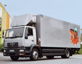MAN LE 2000 Triefkühl-Kofferwagen