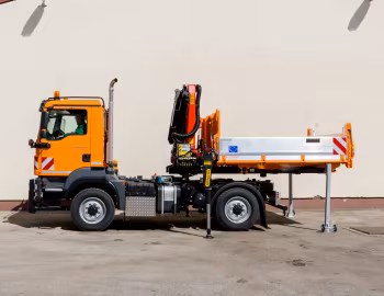 MAN TGM 13.250 4×4 BL with tipper body & loading crane '2013–20