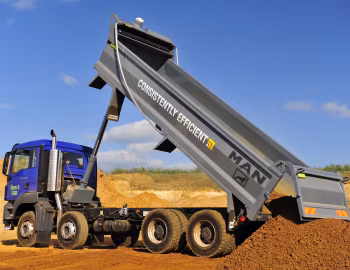 MAN TGS 35.400 with Thompsons tipper body [UK-spec] '2007–12