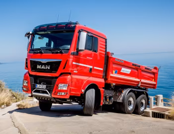 MAN TGX 26.520 6×4 Meiller Dreiseitenkipper Typ D316 '2014–16