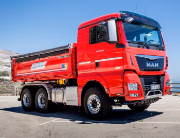 MAN TGX 26.520 6×4 Meiller Dreiseitenkipper Typ D316 '2014–16