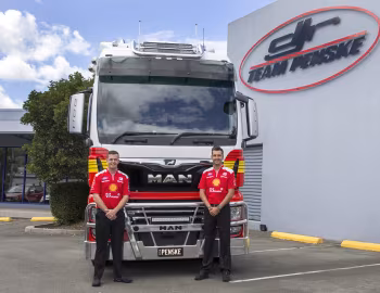 MAN TGX 26.580 XXL tractor, Scott McLaughlin, Fabian Coulthard