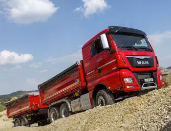 MAN TGX 26.520 6×4 Meiller Dreiseitenkipper Typ D316 '2014–16