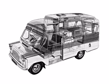 Bedford CA Mk2 Martin-Walter Dormobile Debonair Caravan '1964