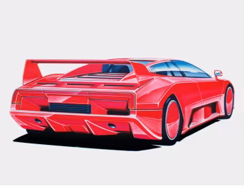 Croquis Maserati Chubasco '12.1990