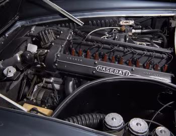 Sous la capuche Maserati Mistral 3700 Coupe (AM109) '1964–67